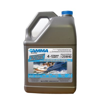 ENGINE OIL AMMA MARINE SYNTHETIC BLEND 25W40 - 3.78L
