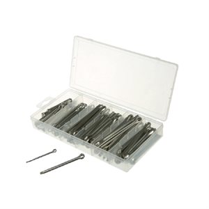 STAINLESS STEEL COTTER PINS ASSORTMENT - 144 pcs