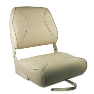 DELUXE FOLDING BOAT SEAT - ALL WHITE