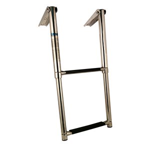 stainless steel 2 step telescopic ladder