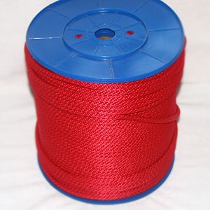 DOUBLE BRAIDED POLPROPULENE ROPE 1 / 4" RED
