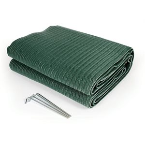 awning leisure mat, 6' x 9', green reversible