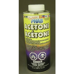 acetone fiberglass cleaner, 1l