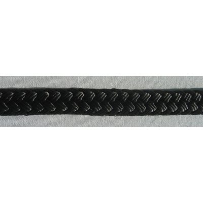 double braided polyster rope 1 / 4" black