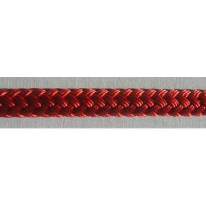 double braided polyster rope 1 / 4" red 