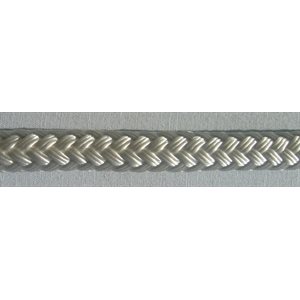 double braided polyster rope 3 / 8" white 