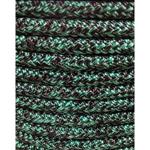 Double braided 1 / 2 green / black