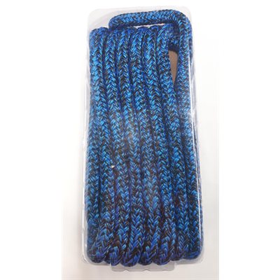 Double braided 1 / 2 blue / black