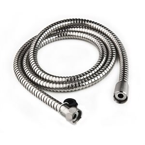 60" STAINLESS STEEL RV SHOWER HOSE - CHROME POLISHED