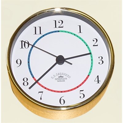 brass clock 4"w / arabic#