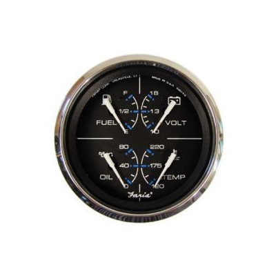 chesapeake ss black style multifunction gauge 