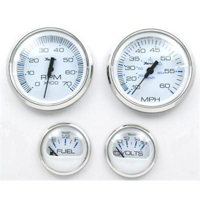 chesapeake ss white style outboard 4 gauges set