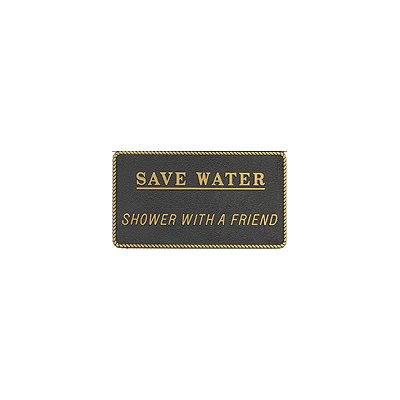 PLAQUE " SAVE WATER"