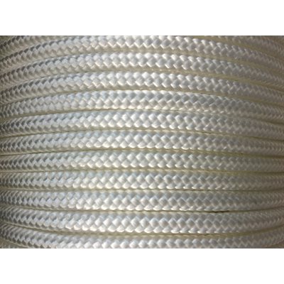 double braided nylon rope 1 / 4" white