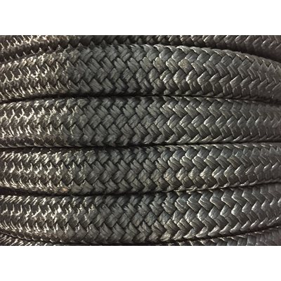double braided nylon rope 5 / 8" black