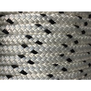double braided polyester rope 7 / 16" with black trace