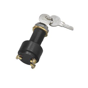 ignition switch 3 pos. long, 3 terminals