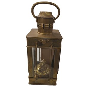 Brass cargo lamp 14"