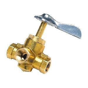 fuel tank four-way valve (1 / 4", brass)