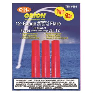 12-GAUGE TWIN STAR RED FLARE 2019 - PACK OF 3