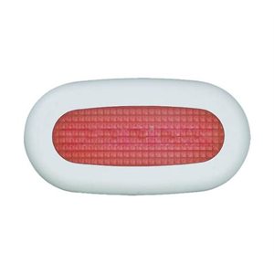 oval courtesy light 5 led red
