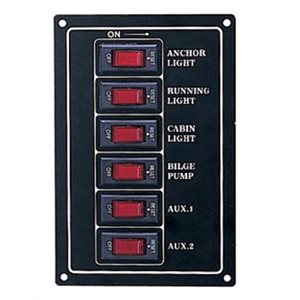 SWITCH PANEL,6 LIGHTED BLK