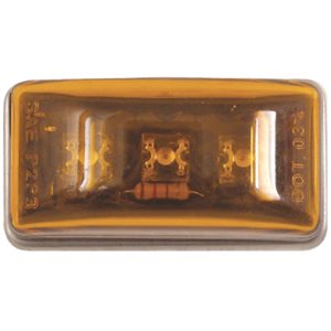  Led Sealed Stud Mount Side Marker / Clearance Light Amber