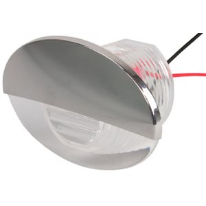Flush-Mnt LED Courtesy Light - 1½" Oval, wht
