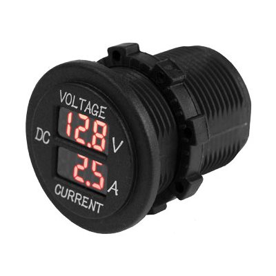round digital voltage amp meter