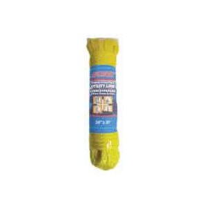 UTILITY HOLLOW BRAIDED ROPE 3 / 8"x20" YELLOW