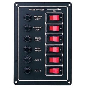 6 gang led switch panel