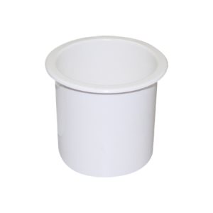 recessed cup holder 3x3 white