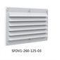 LOUVERED VENT, WHITE, 10.26'' X 4.92''