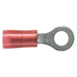 INSULATED RING TERMINAL 22-18 #8 25pk